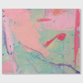 色付数々のき油絵を描のテクスチャ抽象芸術芸術の背景 ラッピングペーパー (フラット)