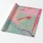 色付数々のき油絵を描のテクスチャ抽象芸術芸術の背景 ラッピングペーパー (アンロールド)