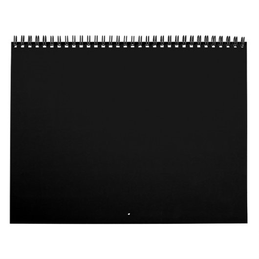 色以外の何もない-すべて黒-黒のみ カレンダー (カバー)