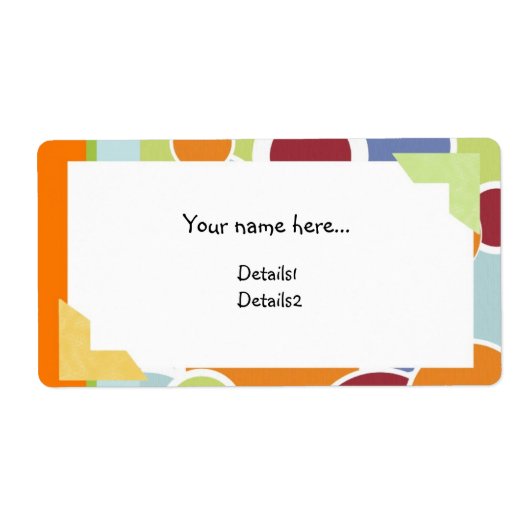 色円名ラベル ラベル (正面)