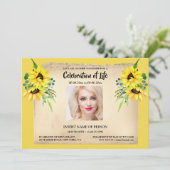 色写真の記憶のひまわり記念碑 招待状 (スタンド正面)