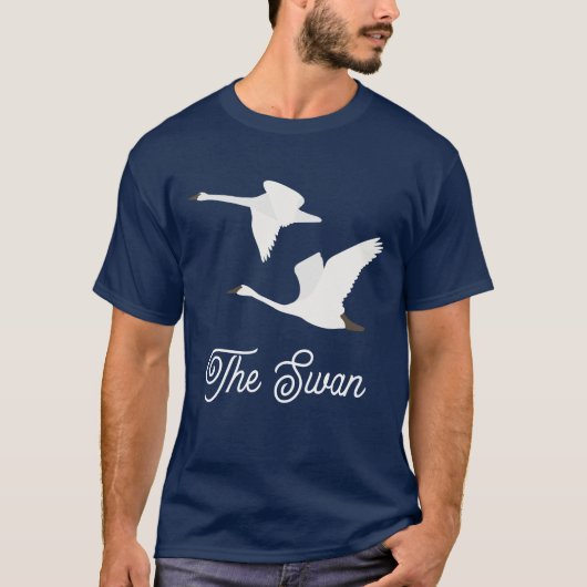 色分け白鳥 Tシャツ (正面)