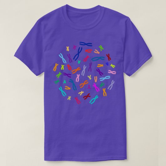 色分けDNA Tシャツ (デザイン正面)
