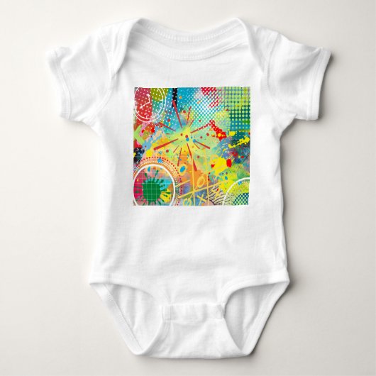 色分解コレクション ベビーボディスーツ (正面)