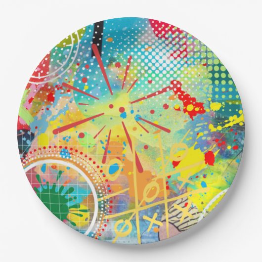 色分解コレクション ペーパープレート (正面)