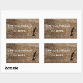 色刷りツイードのホープのステッカー 長方形シール (シート)