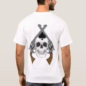 色前部および背部T Tシャツ (裏面)