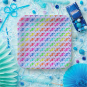 色包まれた付き違う菓子 ペーパープレート (パーティー)