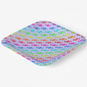 色包まれた付き違う菓子 ペーパープレート (傾斜あり)