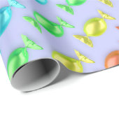 色包まれた付き違う菓子 ラッピングペーパー (ロールコーナー)