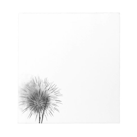 色反転の花火 ノートパッド (正面)