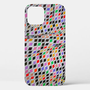 色合いの濃い織物 iPhone 12ケース