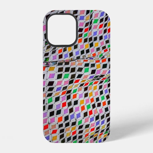 色合いの濃い織物 iPhoneケース (裏面)
