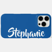 色名のミニマルパーソナライズされたリストプレーンを選択 Case-Mate iPhoneケース (裏面 (横))