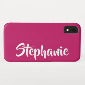 色名ホットピパーソナライズされたンクを選択 Case-Mate iPhoneケース (裏面(横))