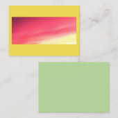 色図解入りの、写真付きの 名刺 (正面/裏面)