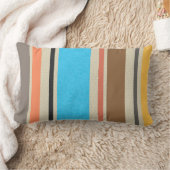 色地中海の付きストライプステンドグラス ランバークッション (ブランケット)