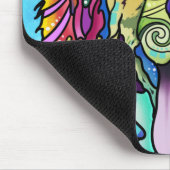 色塗りのハッピードッグ マウスパッド (コーナー)