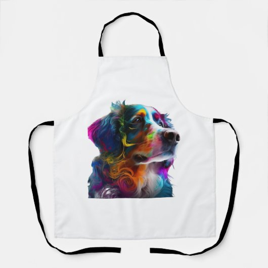 色塗り犬 エプロン (正面)