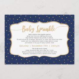 色変更ベビー散布金ゴールド紙吹雪 招待状