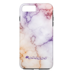 色大理石パターンの個人用設定 iPhone 8 PLUS/7 PLUSケース