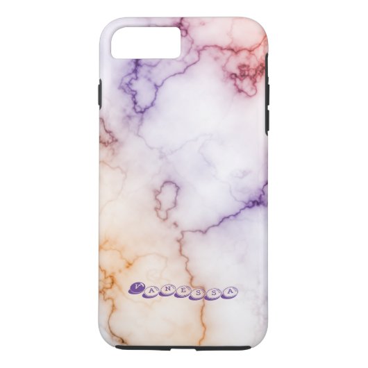 色大理石パターンの個人用設定 Case-Mate iPhoneケース (裏面)