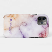 色大理石パターンの個人用設定 Case-Mate iPhoneケース (裏面(横))