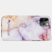 色大理石パターンの個人用設定 Case-Mate iPhoneケース (裏面(横))