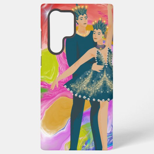 色威厳のあるの踊り SAMSUNG GALAXYケース (裏面)