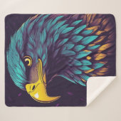 色威厳のある付きの鮮やか鷲 シェルパブランケット (正面(横))