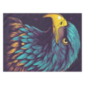 色威厳のある付きの鮮やか鷲 テーブルクロス (正面(横))