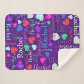 色宝石数々の名前をカスタムするレイチェル シェルパブランケット (正面(横))