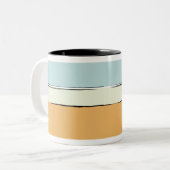 色帯パターン ツートーンマグカップ (正面左)