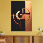 色平衡感覚調和 キャンバスプリント (インサイチュ (リビング))