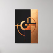 色平衡感覚調和 キャンバスプリント (正面)