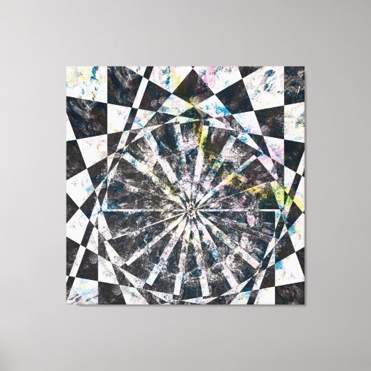 色引き伸ばしキャンバス印刷のスプラッシュ キャンバスプリント (正面)