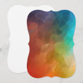 色彩が織りなす抽象的な形の流れ (正面/裏面)