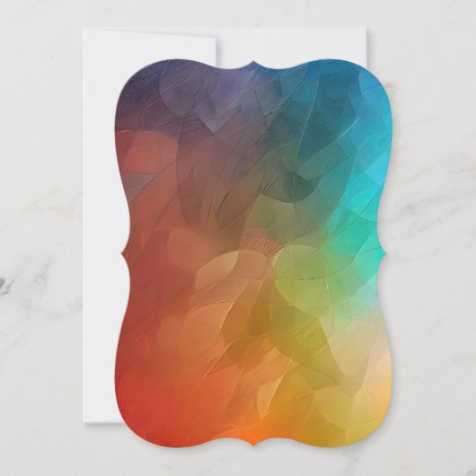 色彩が織りなす抽象的な形の流れ (正面)