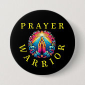 色彩に対する信仰、祈りの言葉戦士 缶バッジ (正面)