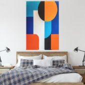 色彩のバランス キャンバスプリント (インサイチュ (寝室))