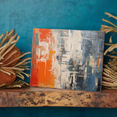 色彩の交差点 - 抽象的なデジタルペインティング フォトプラーク (側面)