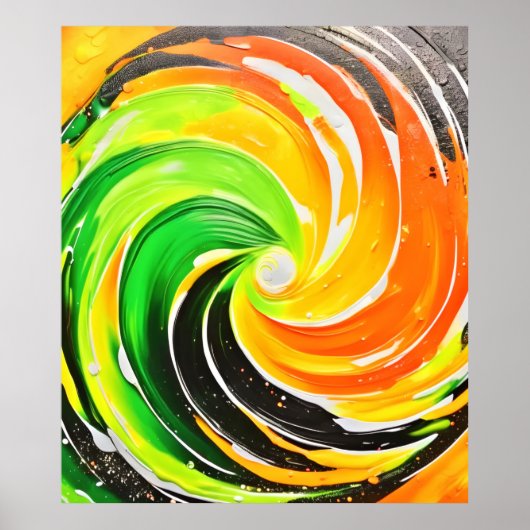 色彩の渦 ポスター (正面)