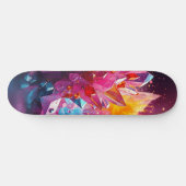 色彩の爆発 ビスマス結晶 スケートボード (横)