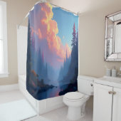 色彩の秋の森 シャワーカーテン (インサイチュ)