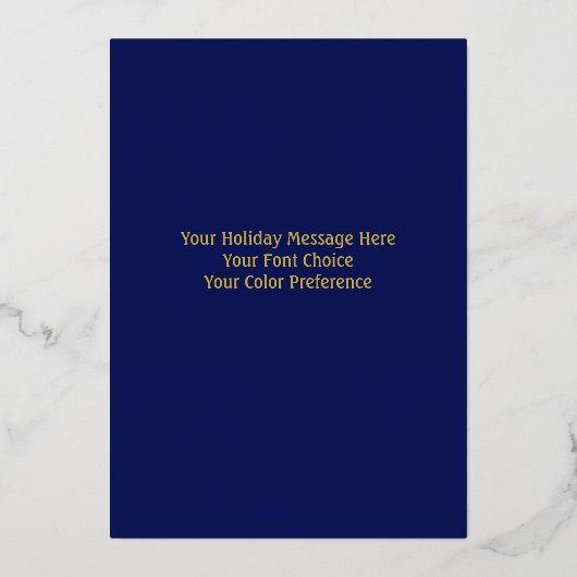 色彩の鮮やかお洒落冬の風景クリスマス 箔シーズンカード (裏面)