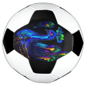 色彩の鮮やかお洒落石 サッカーボール (回転)