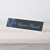 色彩の鮮やかお洒落石 デスクネームプレート (正面)