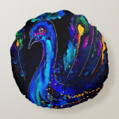 色彩の鮮やかお洒落石 ラウンドクッション (裏面)