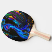 色彩の鮮やかお洒落石 卓球ラケット (横)