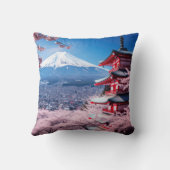 色彩の鮮やかさくらんぼの富士山 クッション (裏面)